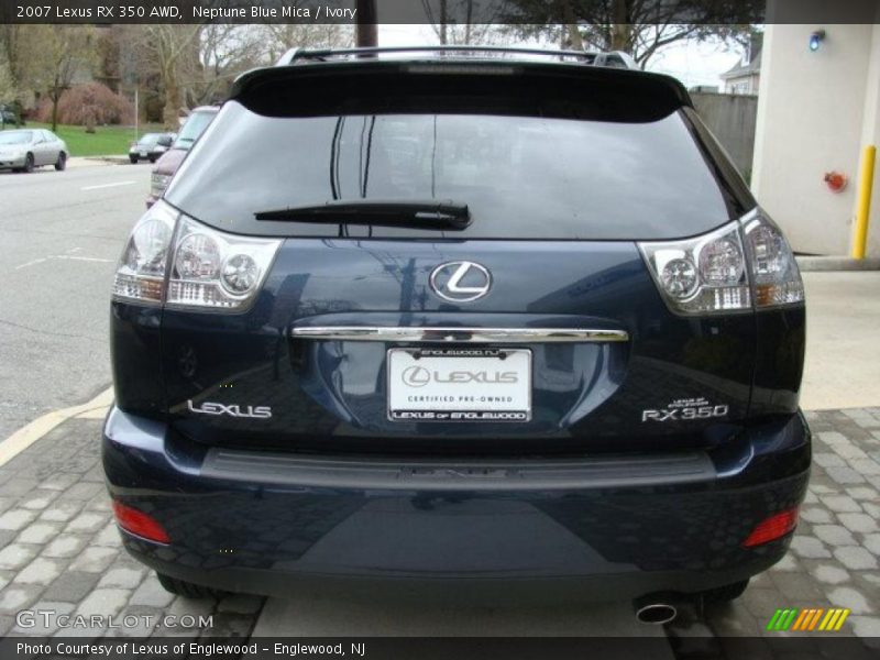 Neptune Blue Mica / Ivory 2007 Lexus RX 350 AWD