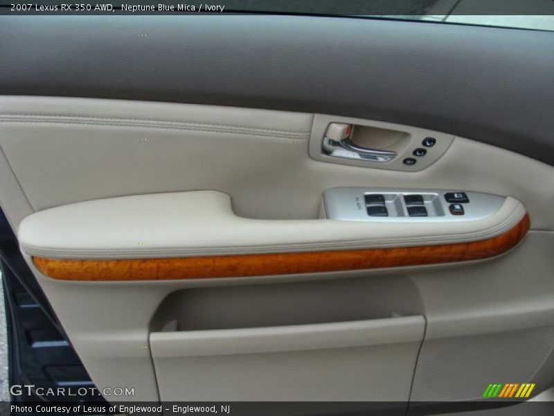Neptune Blue Mica / Ivory 2007 Lexus RX 350 AWD