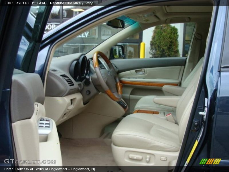 Neptune Blue Mica / Ivory 2007 Lexus RX 350 AWD