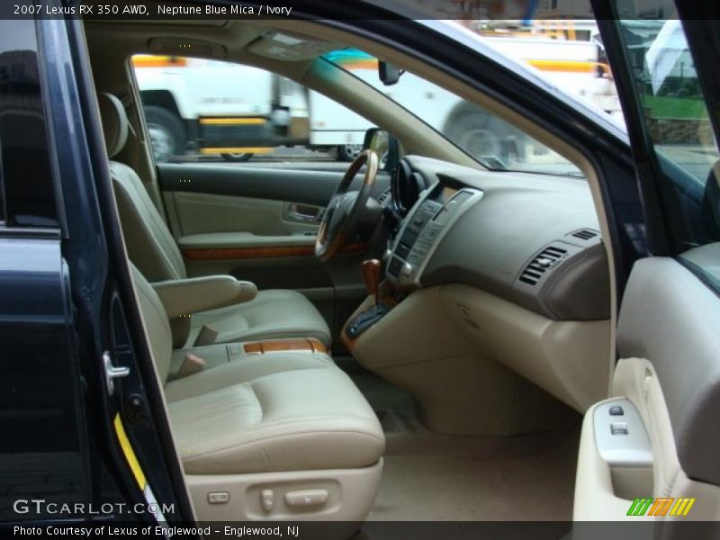 Neptune Blue Mica / Ivory 2007 Lexus RX 350 AWD