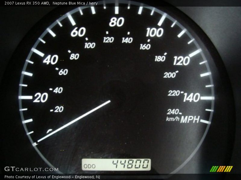 Neptune Blue Mica / Ivory 2007 Lexus RX 350 AWD