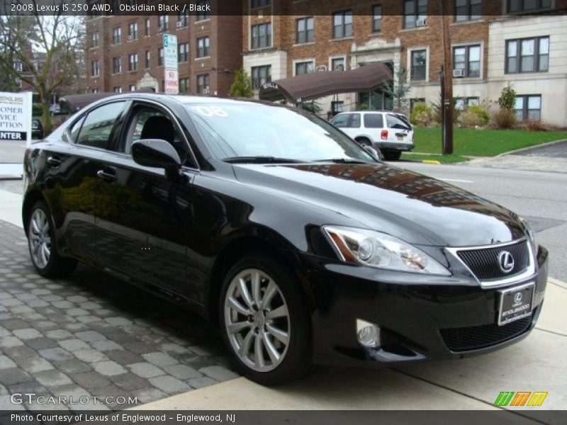 Obsidian Black / Black 2008 Lexus IS 250 AWD
