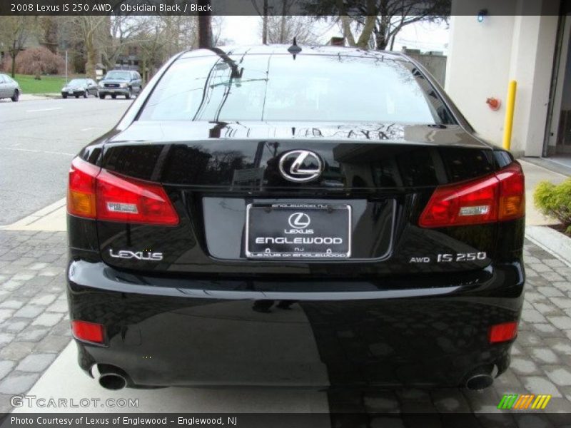 Obsidian Black / Black 2008 Lexus IS 250 AWD