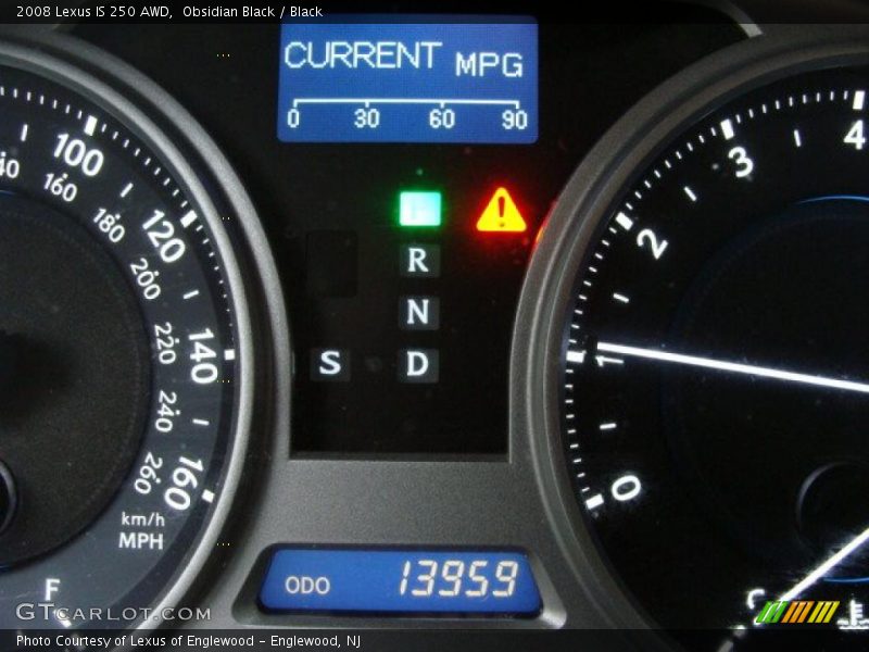 Obsidian Black / Black 2008 Lexus IS 250 AWD