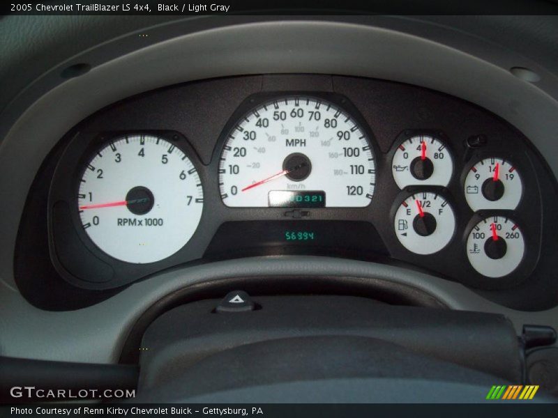 Black / Light Gray 2005 Chevrolet TrailBlazer LS 4x4