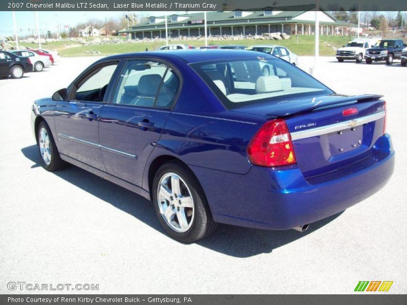 Laser Blue Metallic / Titanium Gray 2007 Chevrolet Malibu LTZ Sedan