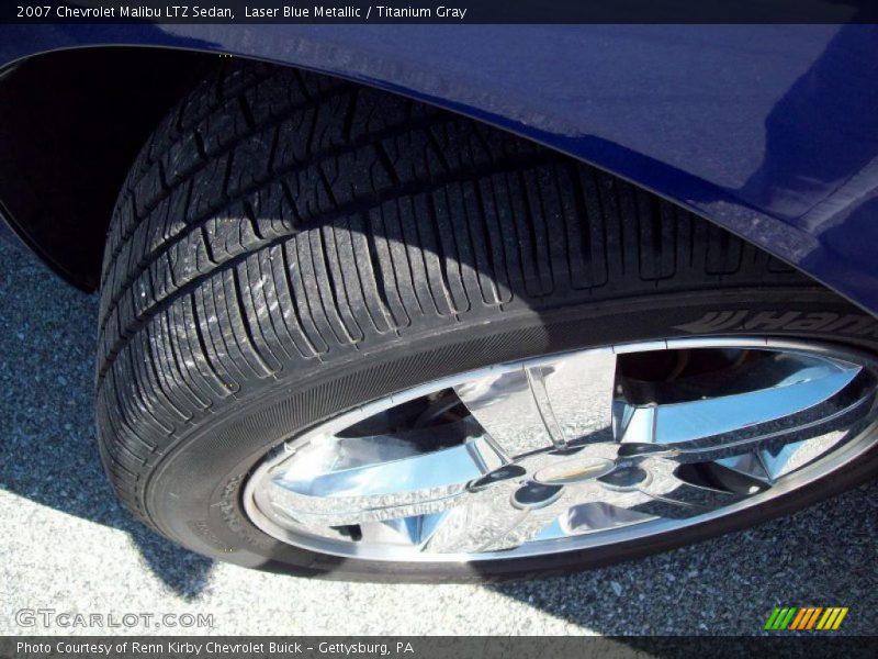 Laser Blue Metallic / Titanium Gray 2007 Chevrolet Malibu LTZ Sedan