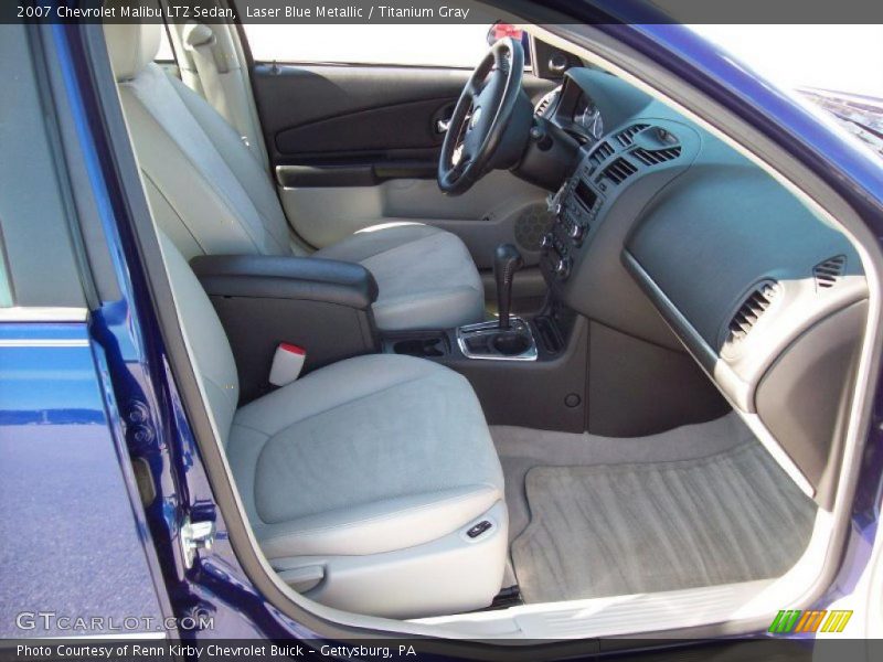Laser Blue Metallic / Titanium Gray 2007 Chevrolet Malibu LTZ Sedan