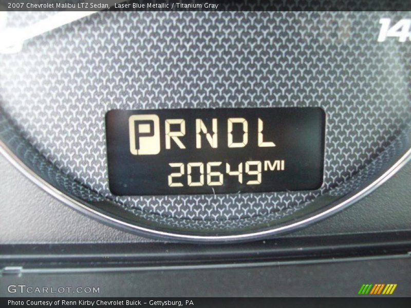 Laser Blue Metallic / Titanium Gray 2007 Chevrolet Malibu LTZ Sedan