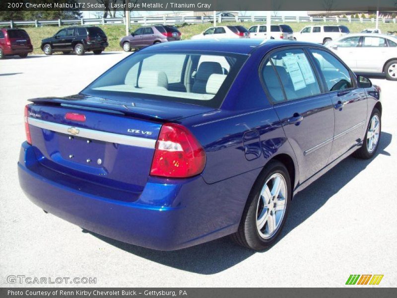 Laser Blue Metallic / Titanium Gray 2007 Chevrolet Malibu LTZ Sedan