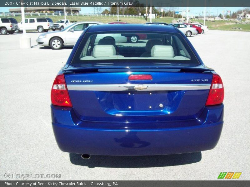 Laser Blue Metallic / Titanium Gray 2007 Chevrolet Malibu LTZ Sedan