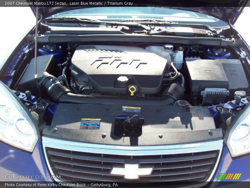 Laser Blue Metallic / Titanium Gray 2007 Chevrolet Malibu LTZ Sedan