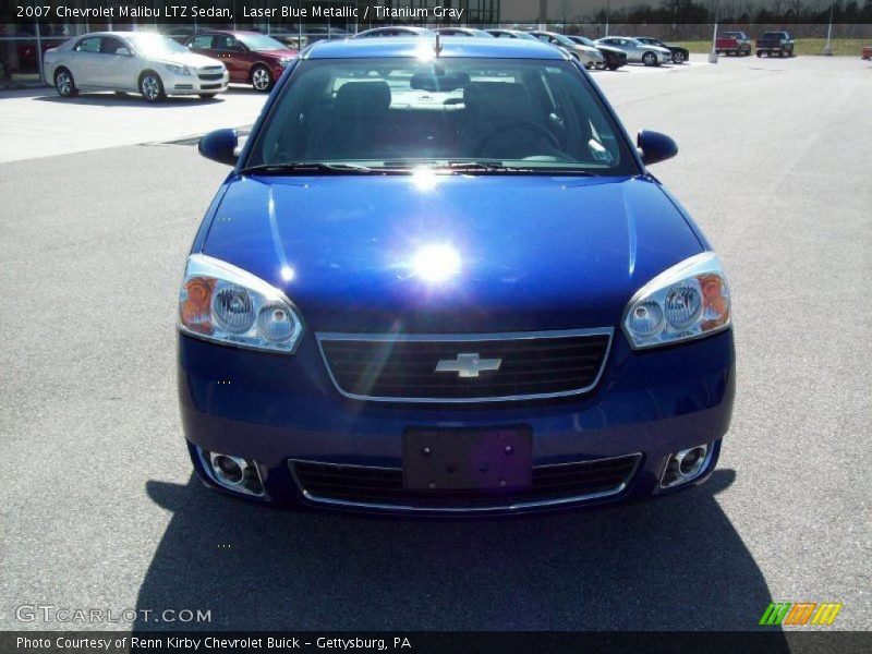 Laser Blue Metallic / Titanium Gray 2007 Chevrolet Malibu LTZ Sedan