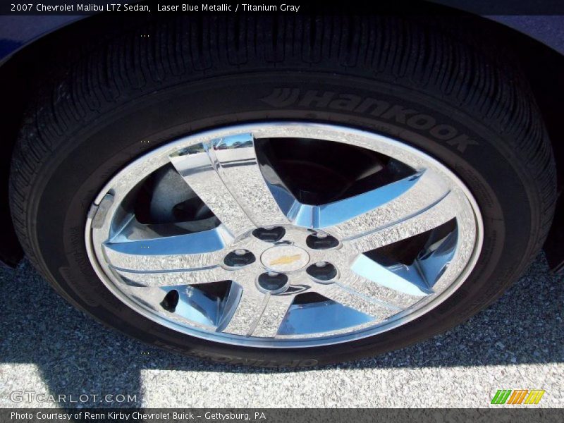 Laser Blue Metallic / Titanium Gray 2007 Chevrolet Malibu LTZ Sedan