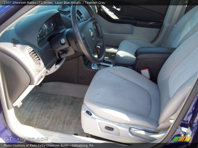 Laser Blue Metallic / Titanium Gray 2007 Chevrolet Malibu LTZ Sedan