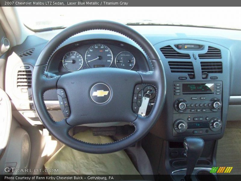 Laser Blue Metallic / Titanium Gray 2007 Chevrolet Malibu LTZ Sedan