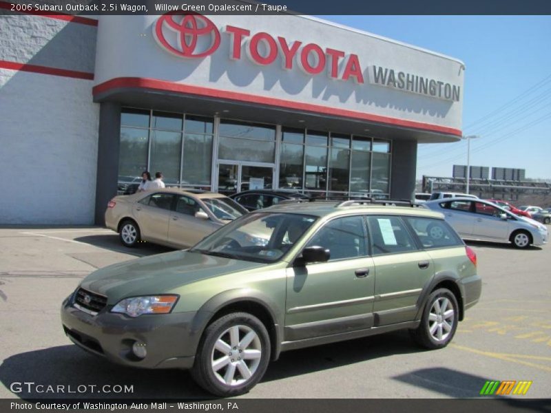 Willow Green Opalescent / Taupe 2006 Subaru Outback 2.5i Wagon