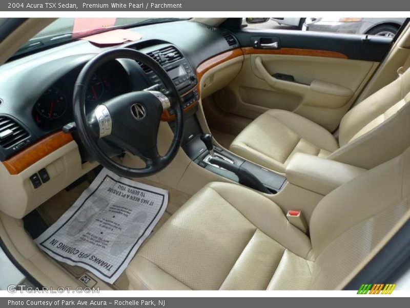 Premium White Pearl / Parchment 2004 Acura TSX Sedan