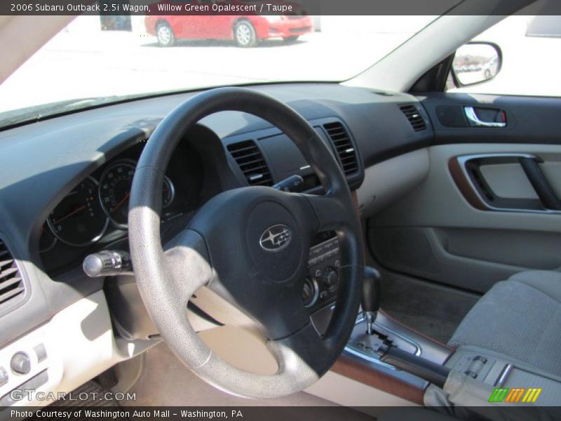 Willow Green Opalescent / Taupe 2006 Subaru Outback 2.5i Wagon