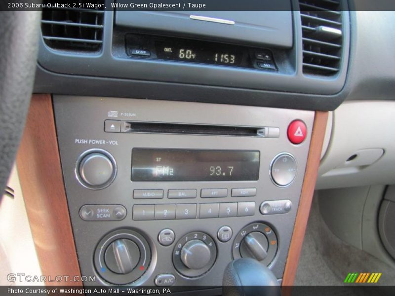 Willow Green Opalescent / Taupe 2006 Subaru Outback 2.5i Wagon