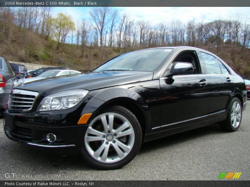 Black / Black 2009 Mercedes-Benz C 300 4Matic