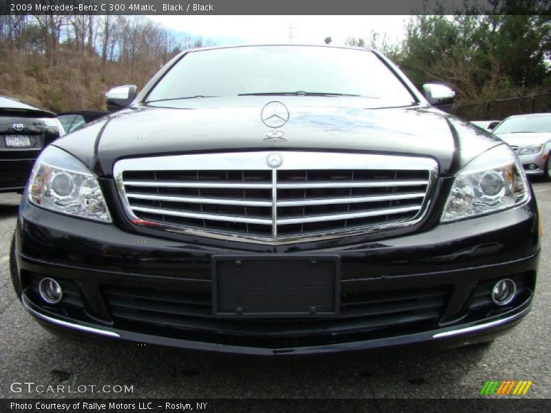Black / Black 2009 Mercedes-Benz C 300 4Matic