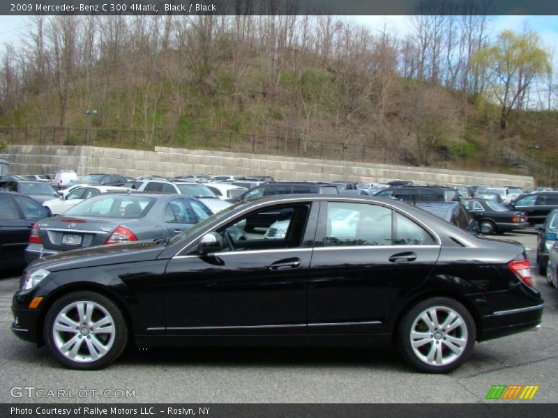 Black / Black 2009 Mercedes-Benz C 300 4Matic