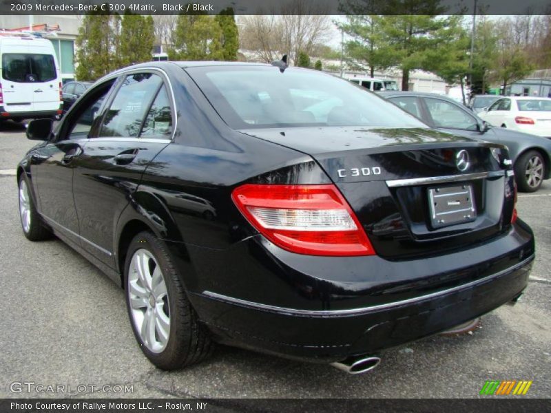 Black / Black 2009 Mercedes-Benz C 300 4Matic