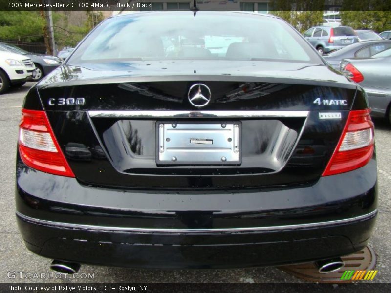 Black / Black 2009 Mercedes-Benz C 300 4Matic