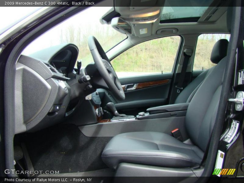 Black / Black 2009 Mercedes-Benz C 300 4Matic
