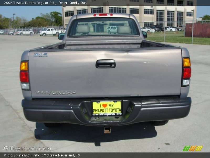 Desert Sand / Oak 2002 Toyota Tundra Regular Cab