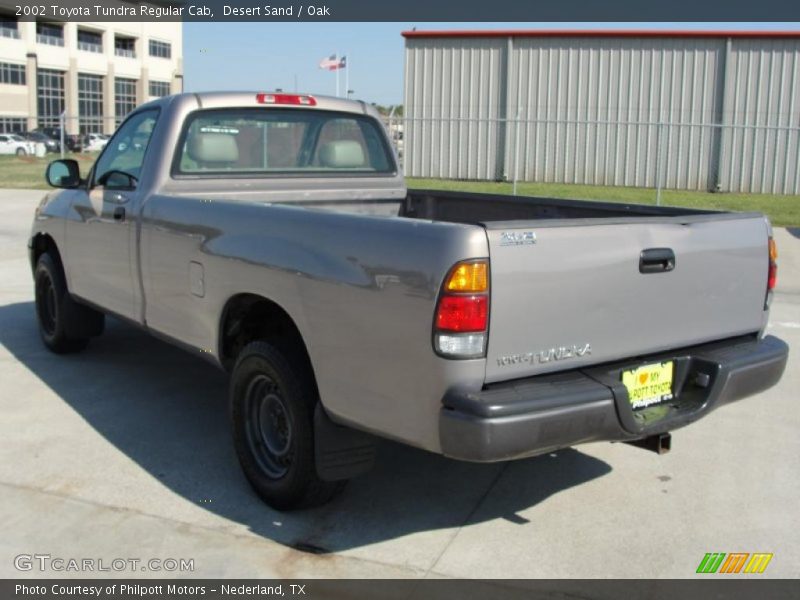 Desert Sand / Oak 2002 Toyota Tundra Regular Cab