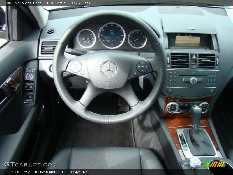 Black / Black 2009 Mercedes-Benz C 300 4Matic