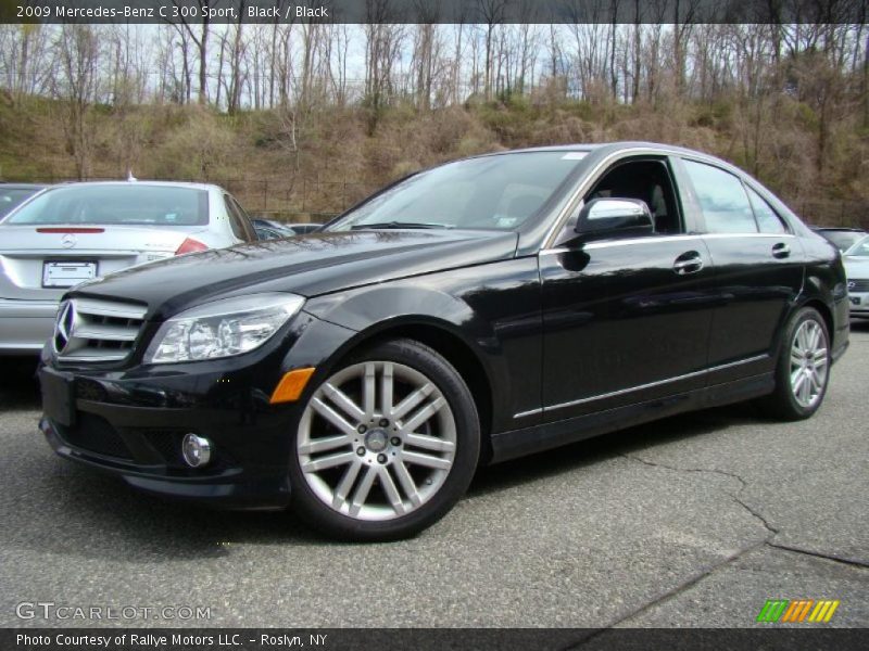 Black / Black 2009 Mercedes-Benz C 300 Sport