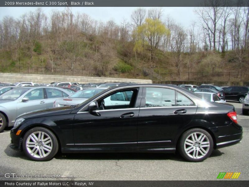 Black / Black 2009 Mercedes-Benz C 300 Sport
