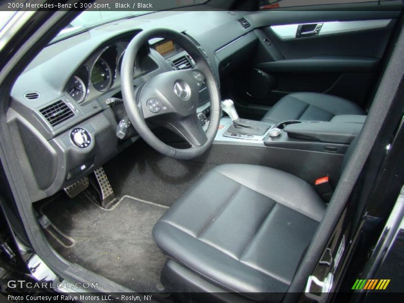Black / Black 2009 Mercedes-Benz C 300 Sport