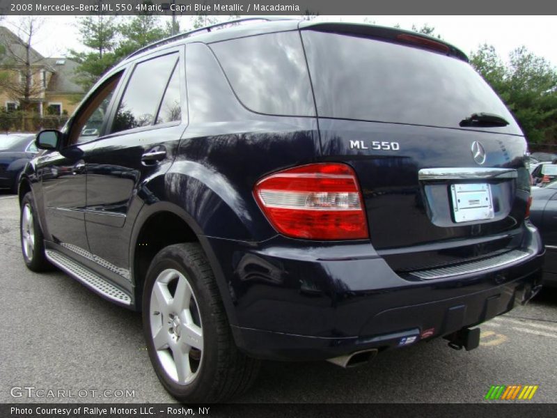 Capri Blue Metallic / Macadamia 2008 Mercedes-Benz ML 550 4Matic