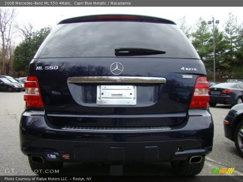 Capri Blue Metallic / Macadamia 2008 Mercedes-Benz ML 550 4Matic
