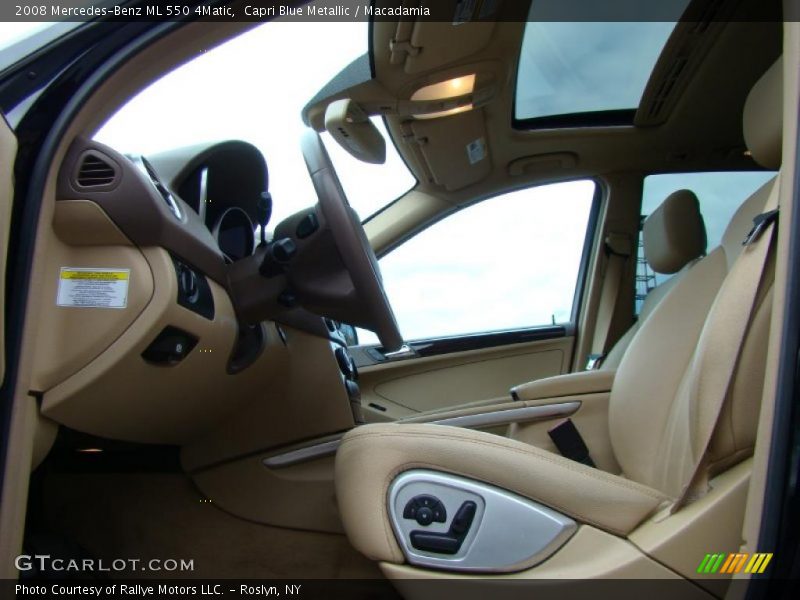 Capri Blue Metallic / Macadamia 2008 Mercedes-Benz ML 550 4Matic