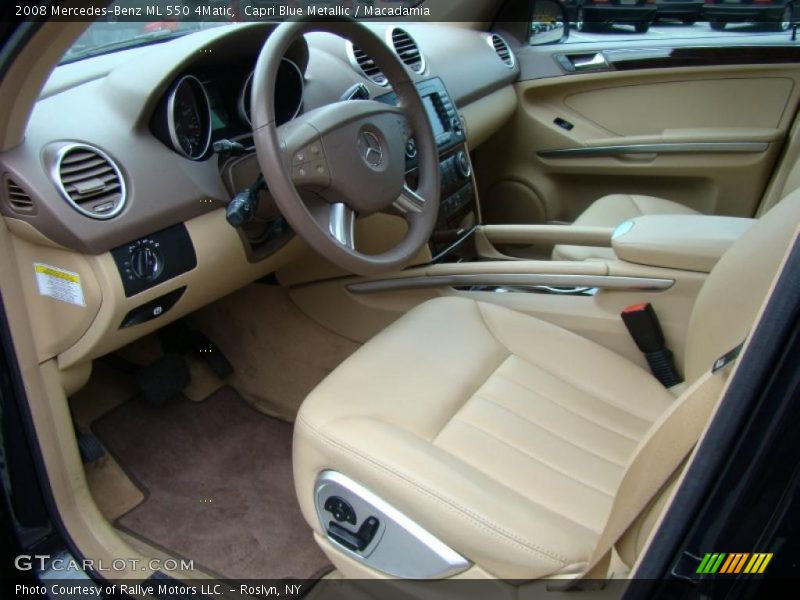 Capri Blue Metallic / Macadamia 2008 Mercedes-Benz ML 550 4Matic