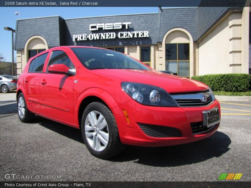 Salsa Red / Charcoal 2008 Saturn Astra XE Sedan