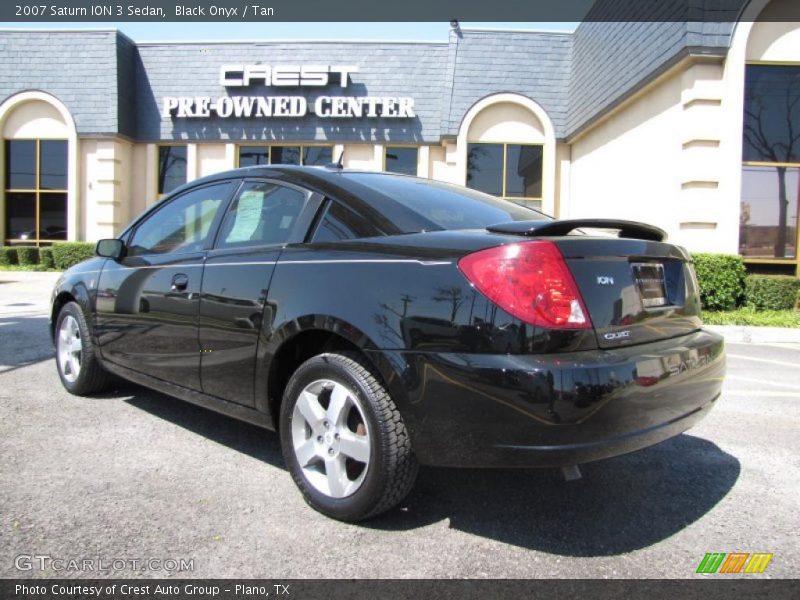 Black Onyx / Tan 2007 Saturn ION 3 Sedan