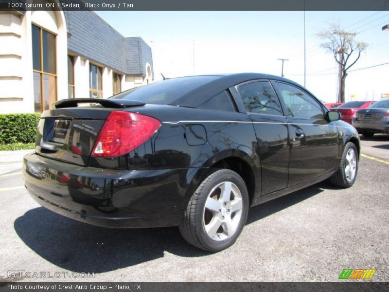 Black Onyx / Tan 2007 Saturn ION 3 Sedan