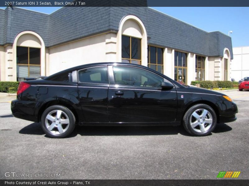 Black Onyx / Tan 2007 Saturn ION 3 Sedan