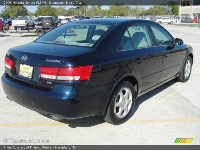 Deepwater Blue / Gray 2006 Hyundai Sonata GLS V6