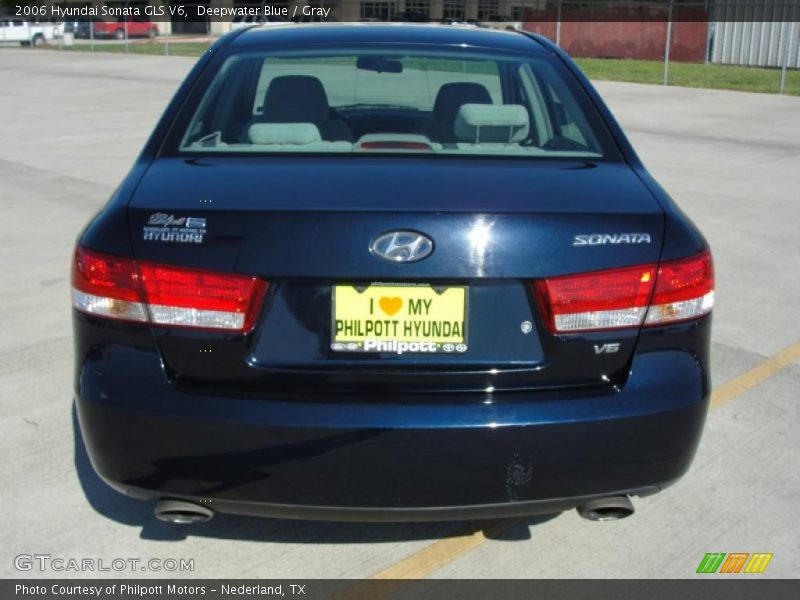 Deepwater Blue / Gray 2006 Hyundai Sonata GLS V6