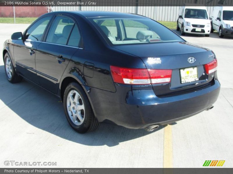 Deepwater Blue / Gray 2006 Hyundai Sonata GLS V6