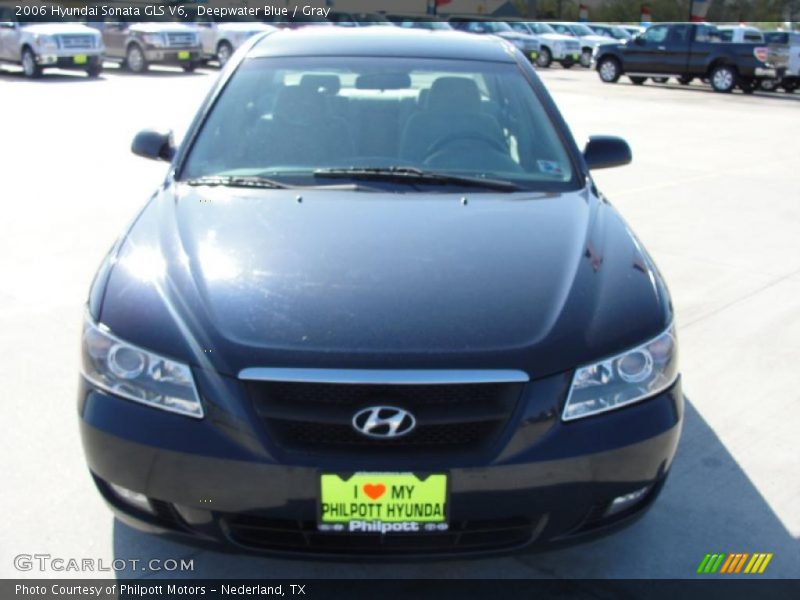 Deepwater Blue / Gray 2006 Hyundai Sonata GLS V6