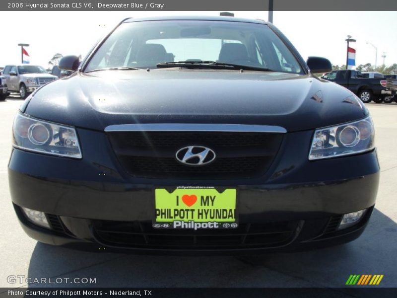 Deepwater Blue / Gray 2006 Hyundai Sonata GLS V6