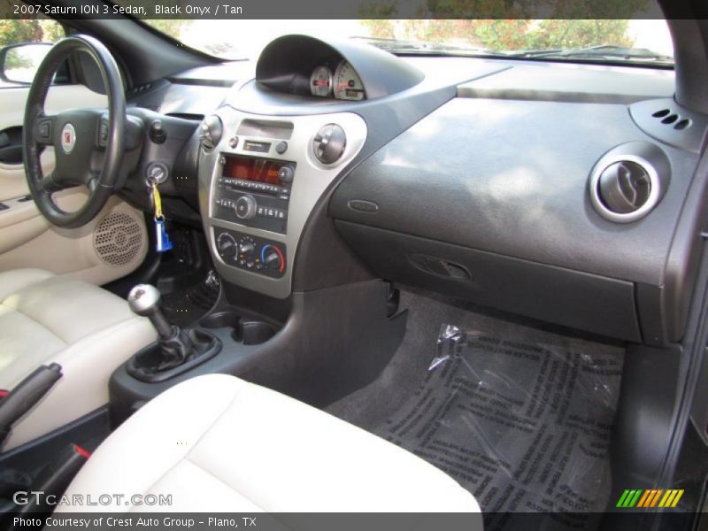 Black Onyx / Tan 2007 Saturn ION 3 Sedan